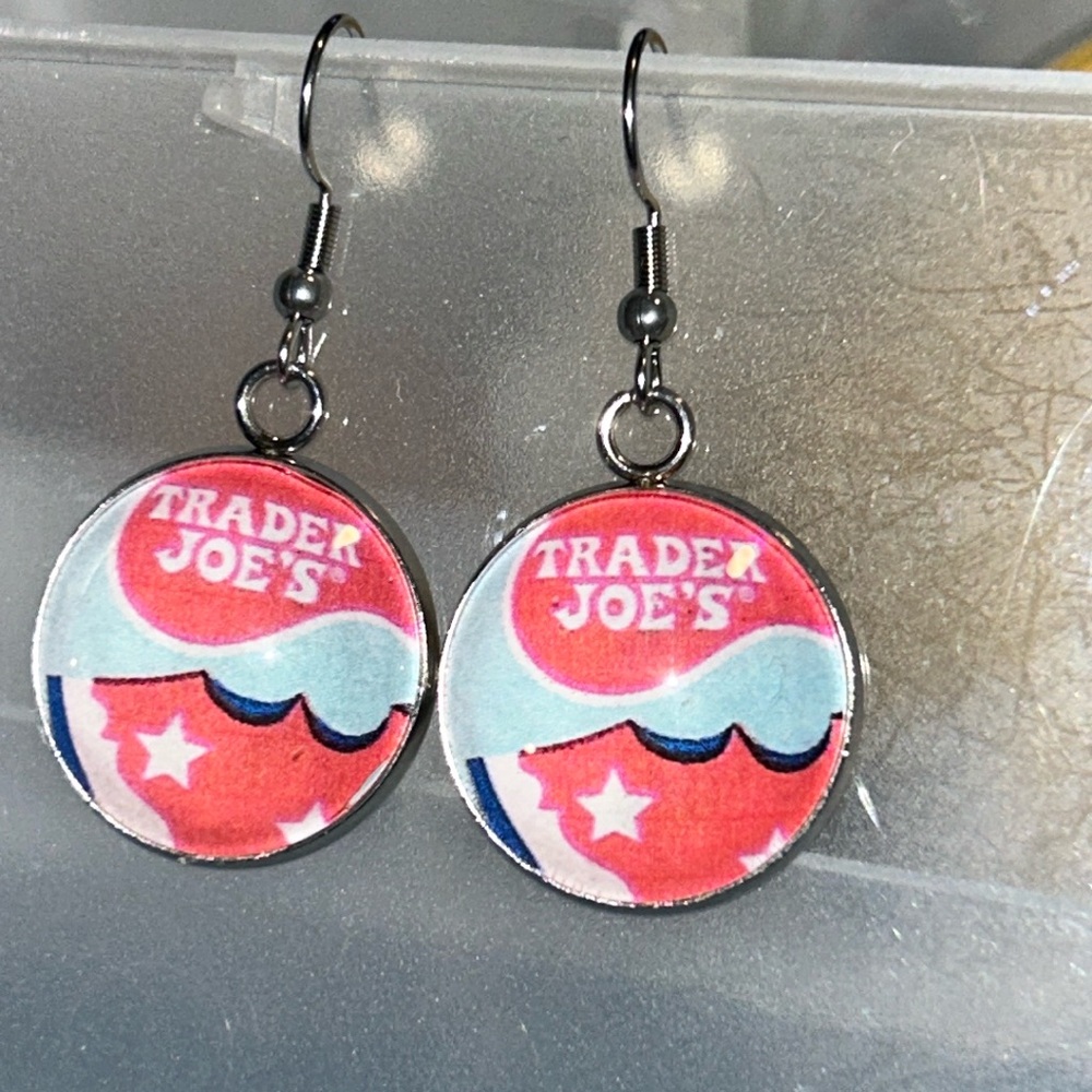 Trader Joe’s earrings 20mm watermelon